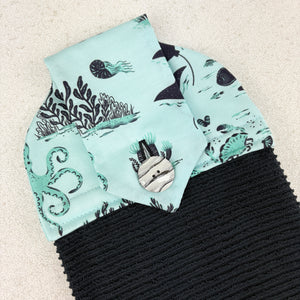 sea creatures, octopus, kitchen towel