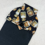 Load image into Gallery viewer, kitchen towel with glass spice jar design
