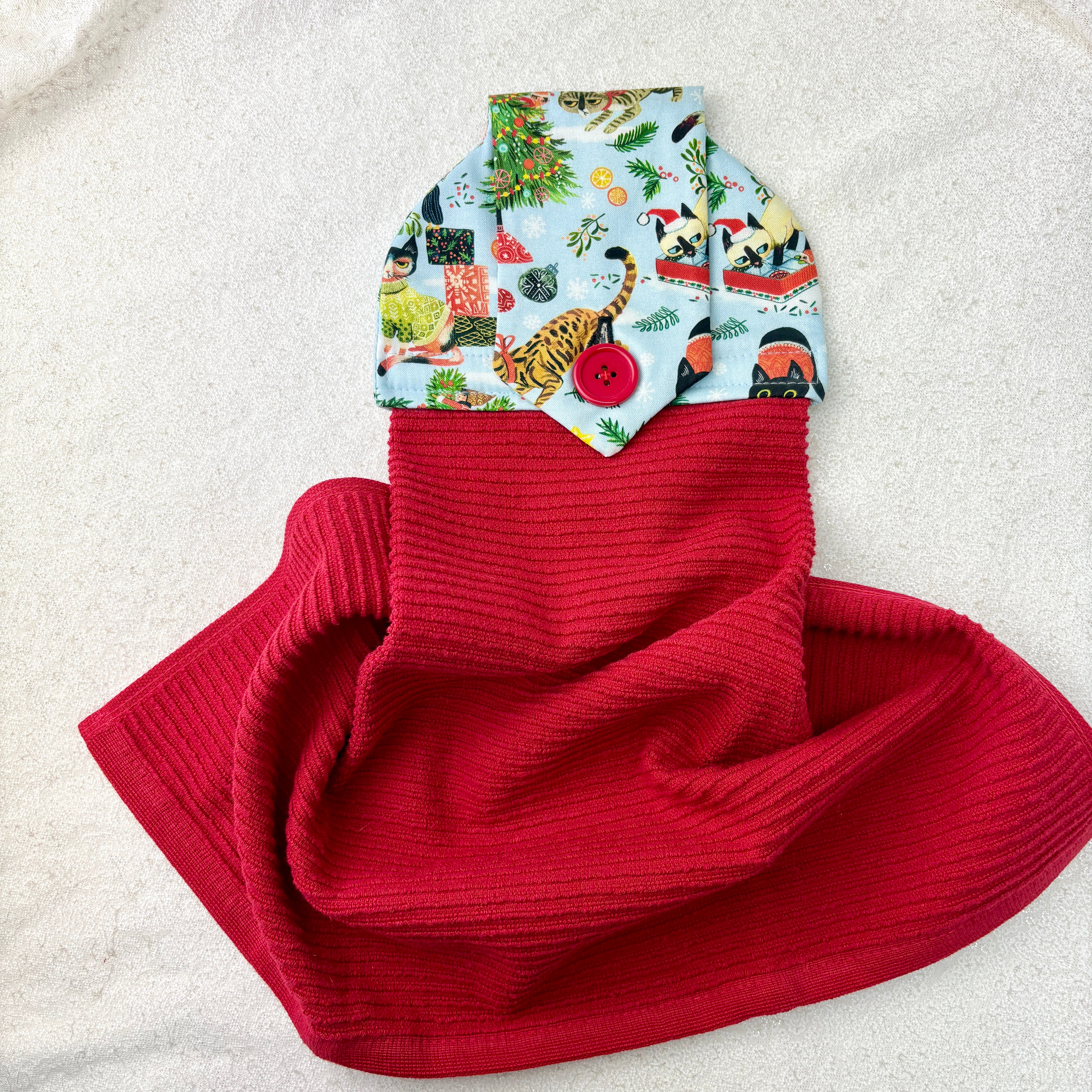 Festive Felines (blue)