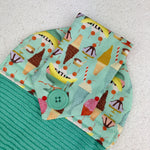 Load image into Gallery viewer, ice cream, sundaes, banana split cotton topped towel
