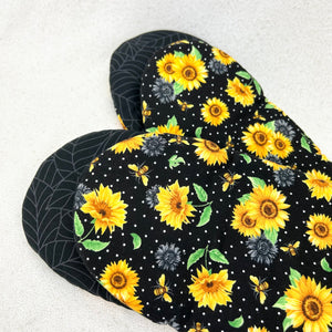 Oven Mitts: Sunflowers & Bees