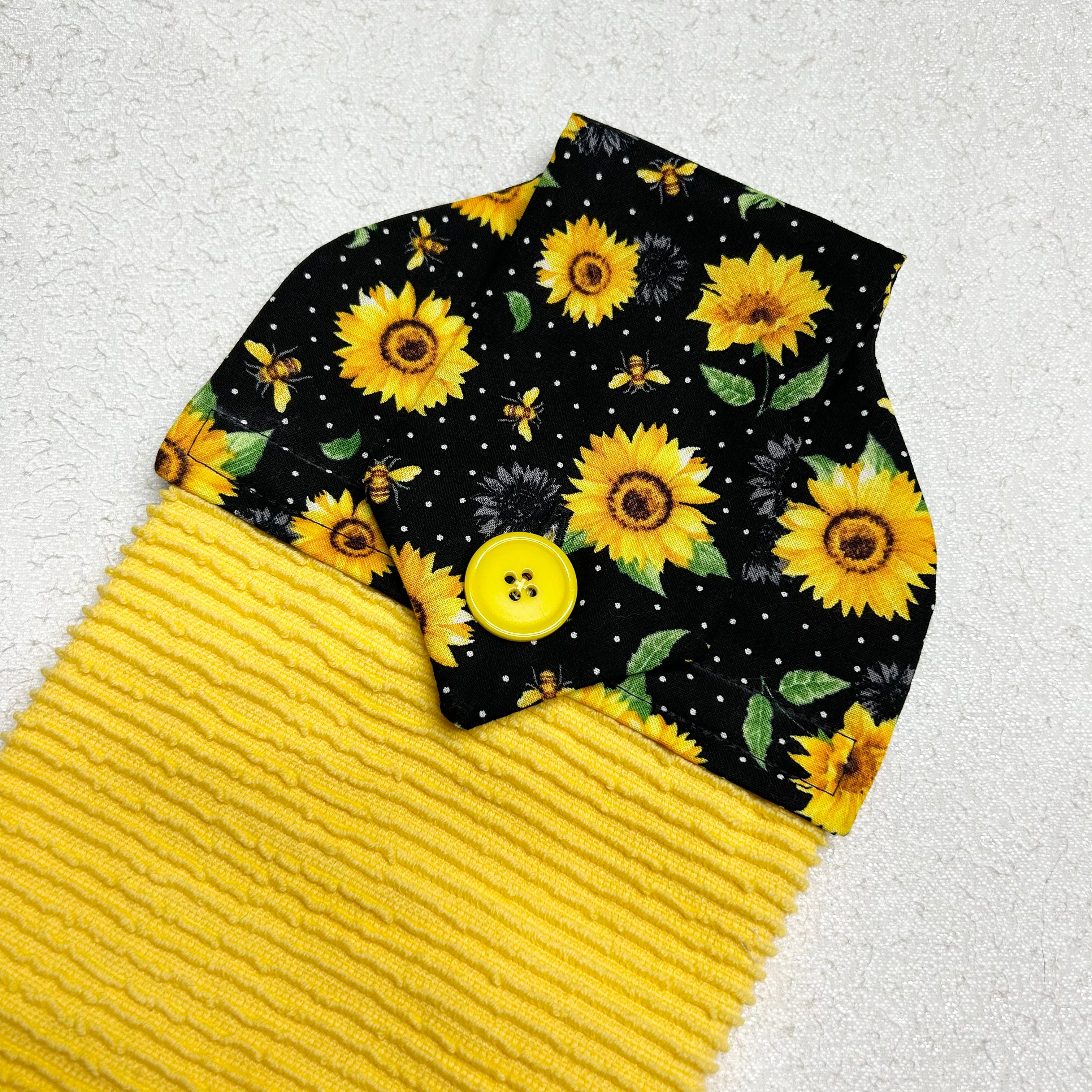 Kitchen Towel: Sunflowers and Bees