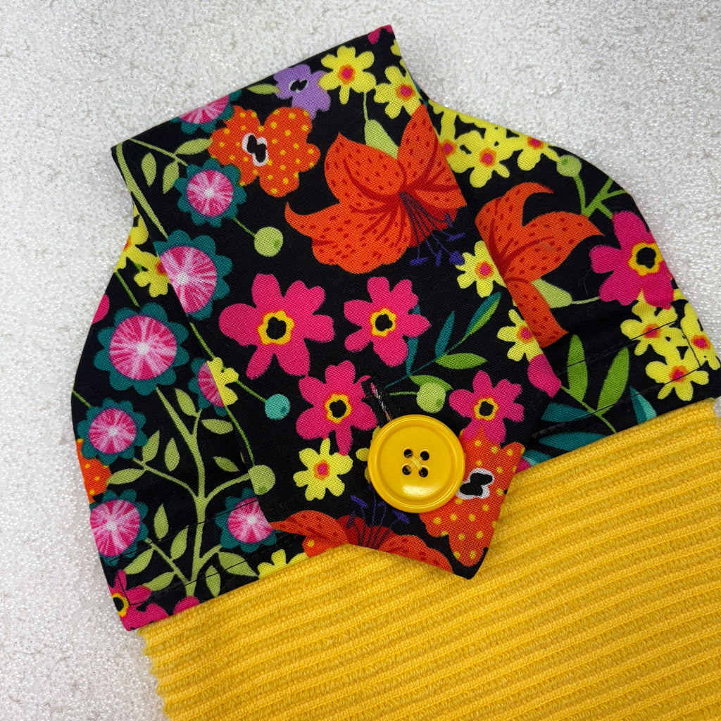 tiger lily, flowers, towel