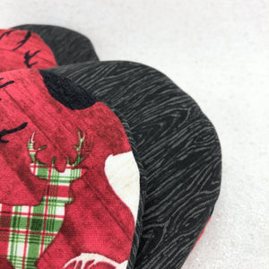 Oven Mitts: Plaid Deers